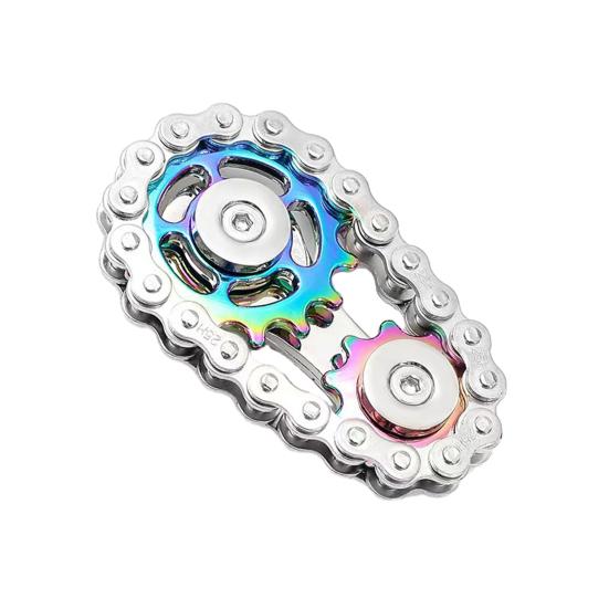 Звездочка Маховик Спиннер Игрушка Снятие Стресса Тревоги Дети Подростки Взрослые Металл Велосипедные Цепи Напальцевая Шестерня Гироскоп Сенсорная Вращающаяся Игрушка