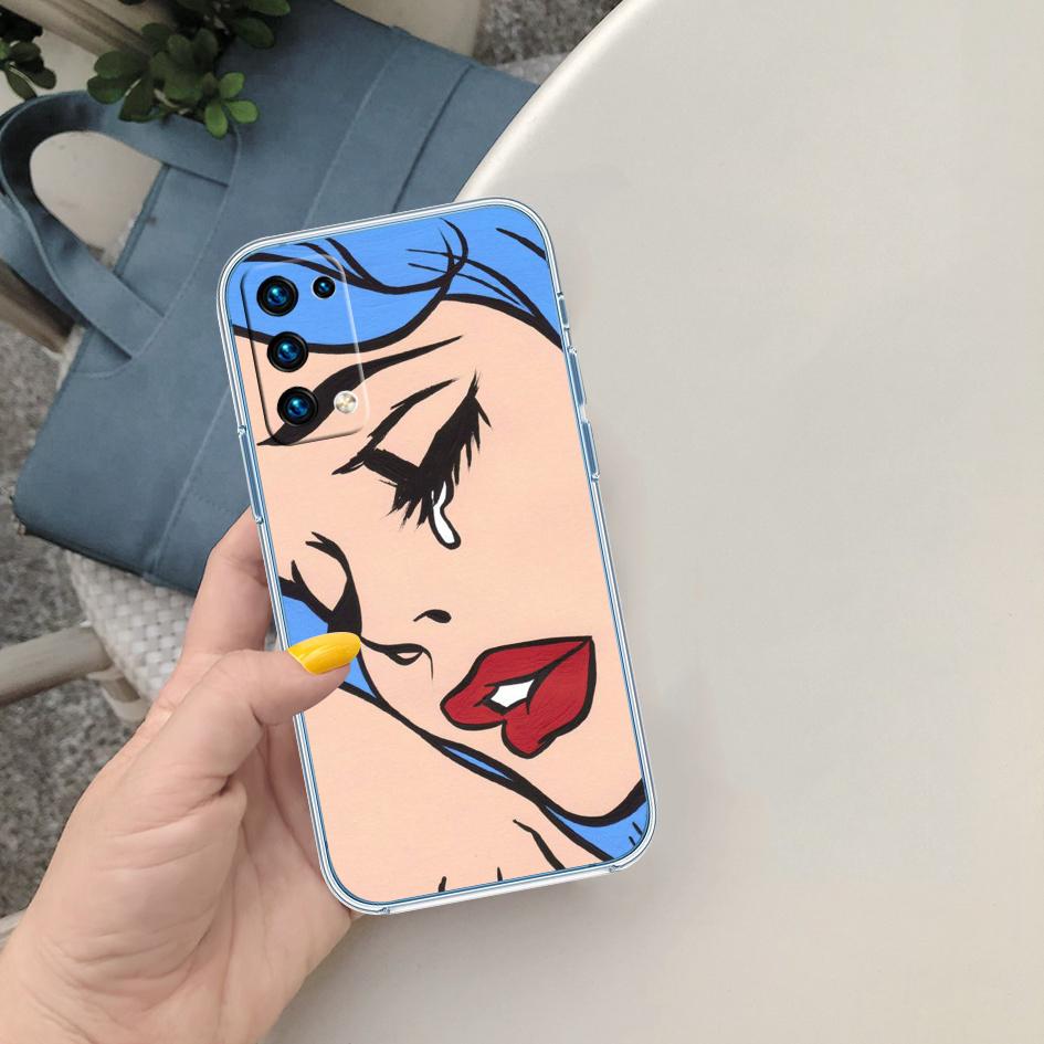 PP21 Плачущая Комическая Девушка Грустный Чехол для Motorola G10 G20 G30 G31 G32 G34 G35 G41 G42 G50 G51 G52 G55 G60 G60S G62 G71 G72 G75