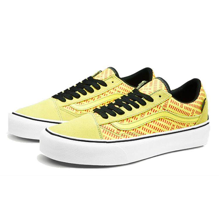 Vans Old Skool Series Замшевые Удобные Универсальные Трендовые Низкие Кеды для Скейтбординга Унисекс Кроссовки Желтые VN0A4V9W03C