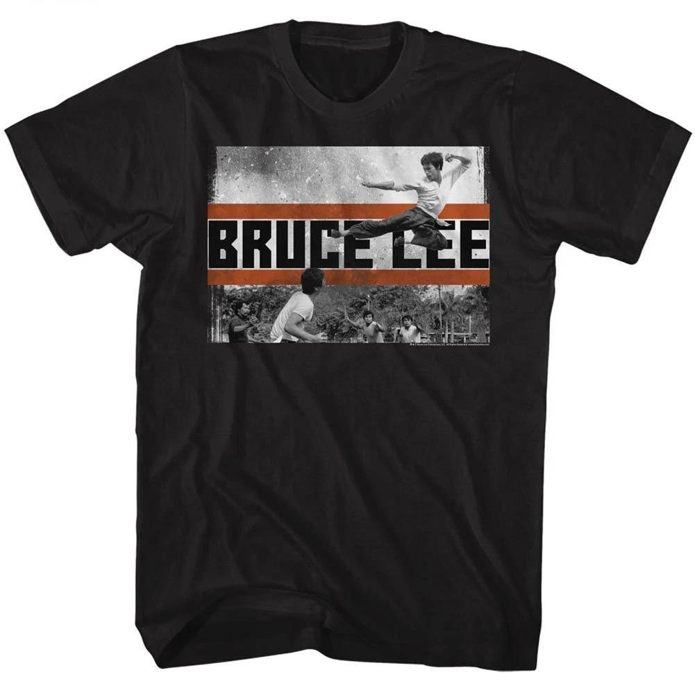 Bruce Lee Fly Kick Black Icon Children's T-shirt