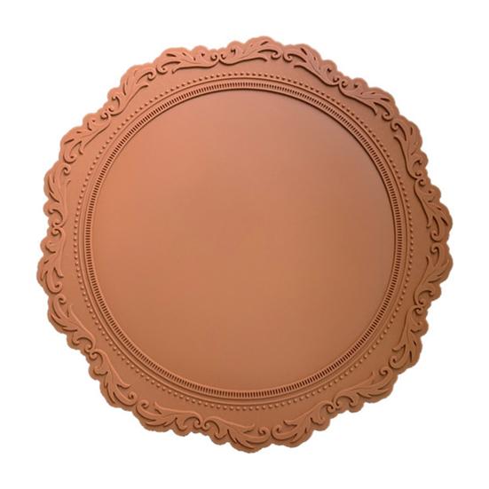 Подстаканник винтажный тисненый цветочный узор дизайн силиконовый многоцелевой коврик для посуды для защиты домашнего декора