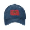 Marokko Morocco Flag  Sun Baseball Cap  Fashion UnisexTeens Washed Hat Hot Sale Print Tennis Skate Baseball Caps Birthday Gift