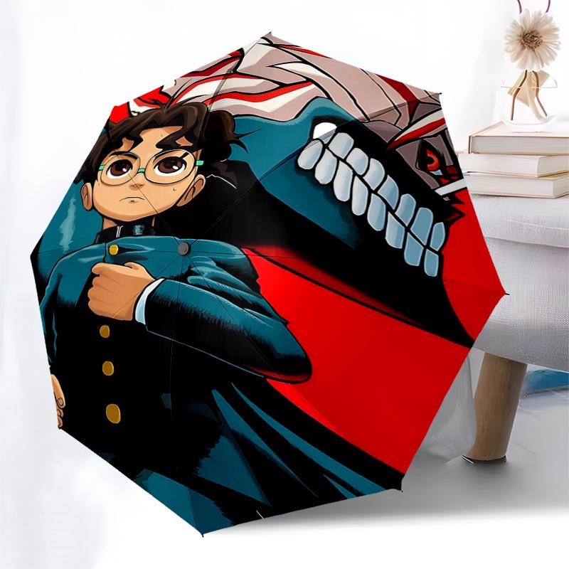 1pc Anime Character Automatic Opening Folding Umbrella with 8-Bone Iron Frame Perfect for Fans, Travelers, Daily Use, and Festive Gifts!C042