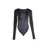 Оригинальный синий вариант боди Сантьяго однотонный цветной узор с пайетками длинный рукав комбинезон женский комбинезон черный HR3417