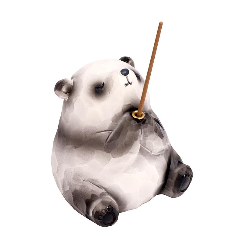 1 шт. мультяшное животное, забавная курильница для благовоний, милый орнамент Dsek, подарок на вечеринку, поделки из смолы, благоприятная удача, домашний декор