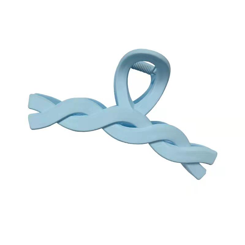 Заколка для волос Macaron Pastel Shark - Niche Twist Bath Hairpin для женщин