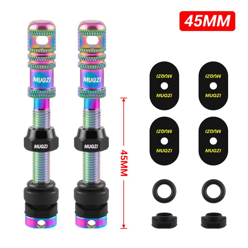 45mm Length Tubeless Presta Valve Stem Tubeless Design Bicycle Air Nozzle Bicycle Accessories