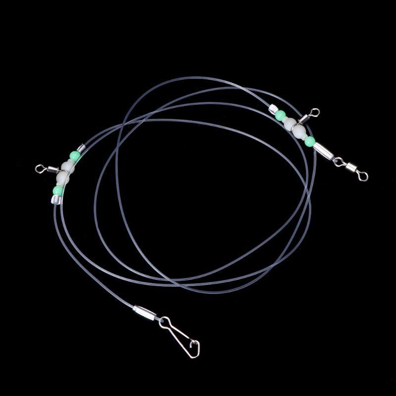 1 Group Fishing Tackle Line Swivels Night Luminous Beads Pins Rolling Connector