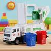 Inertia Garbage Truck Toy Realistic Recycling Sanitation Vehicle with Trash Cans Educational Environmental Role‑Play Toy Gift