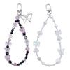 Stylish Phone Strap Trendy Phone Charm Portable Beaded Phone Chain Alloy Material Beads Phone Pendant for Girl and Women