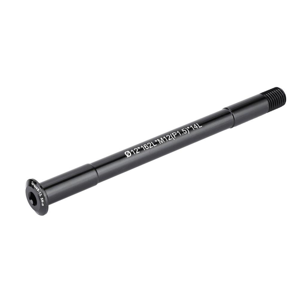 Durable M12 X 1.5 Thread Bike Thru Axle Black Aluminium Alloy Front Hubs Lightweight Fork Thru Axle for Road Bike,Mountain Bike