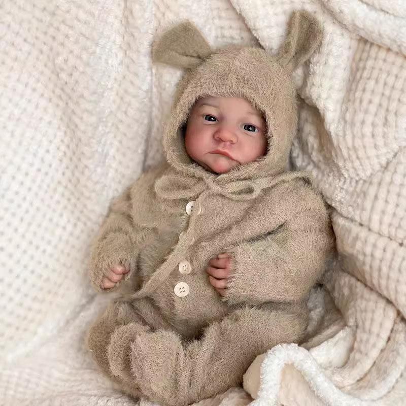 Куклы Reborn Baby Dolls Девочка 45 см 17,7 дюйма Реалистичные куклы новорожденных младенцев, которые выглядят как настоящие куклы, мягкое силиконовое виниловое тело