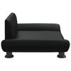 Dog Bed Black 70 x 45 x 28 cm Faux Leather