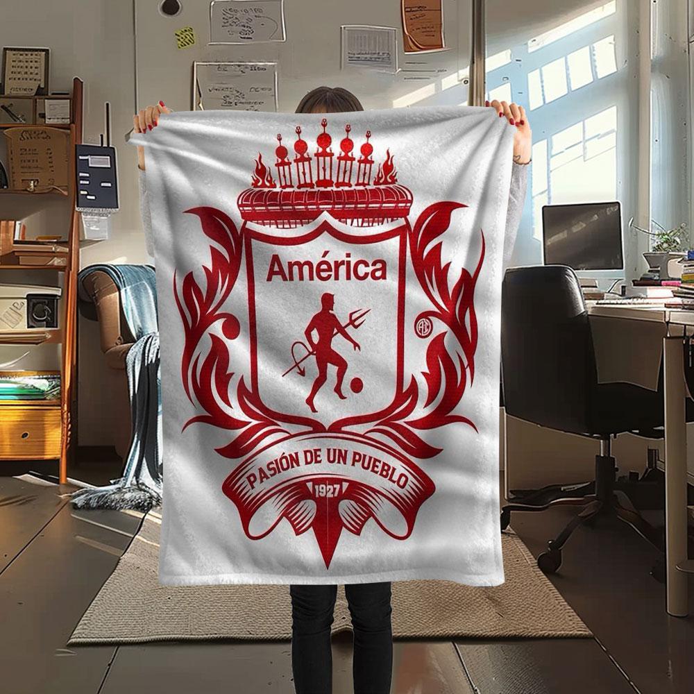 1PC America de Cali Patterned Flannel Blanket Suitable For All Seasons for Home Decor Warmth and Comfort Gifts Holiday Present