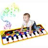 Kids Musical Mats with 25 Music Sounds,Musical Toys Toddler Music Piano Keyboard Dance Floor Mat Carpet Animal Blanket Touch Playmat Toys for Baby
