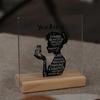 Clear Inspirational Plaque Acrylic Gifts for Mum Desktop Decoration  Desk Decor