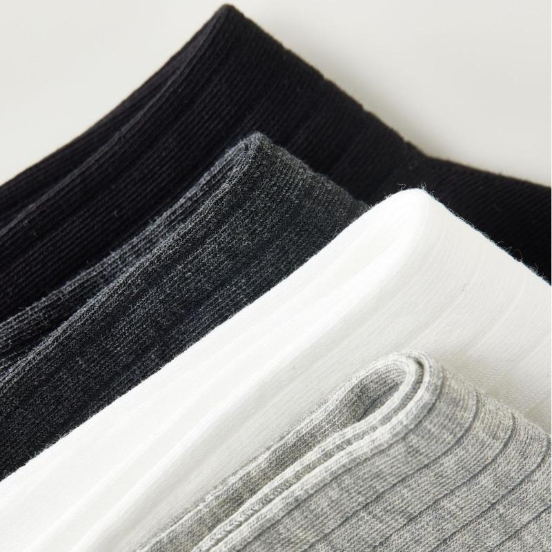 Летние тонкие носки из гребенного хлопка однотонные универсальные, простые и дышащие, белые носки до середины икры в балетном стиле для женщин