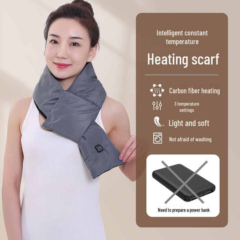 Electric Heating Scarf with Neck Warmer and Cold-Proof Insulation for Cervical Spine Relief