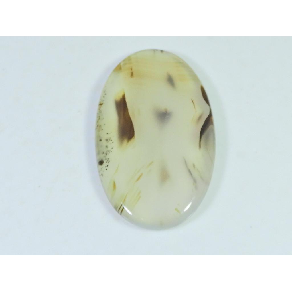 28X49X06MM Natural Montana Agate Oval Shape Cabochon Loose Gemstone 68Cts. B-297
