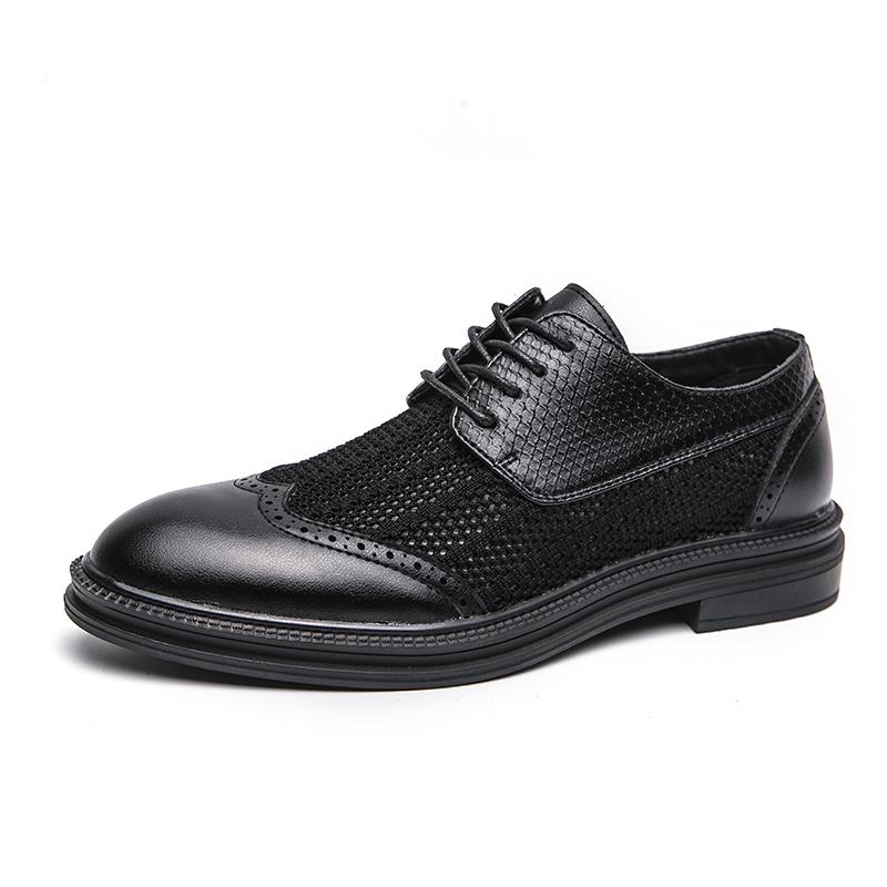 2025 New Formal Men Leather Shoes Brand Designer Platform Casual Shoes Wedding Dress Oxfords Shoes All-match Men Work Footwear