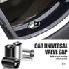 HUHI8 4PCS Metal Car Styling Wheel Tire Valve Caps Auto Accessories For Ford ST FOCUS 2 3 Mondeo Fiesta Kuga Accessories Wheel hubcap