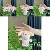 Adorable Piglet Plush Keychain With Soft Short Plush And Cute Cartoon Design In Green Blue Pink