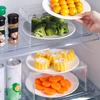 Refrigerator Organizer Rack Space Saving Strong Load Bearing Multifunction Fridge Layer Separator Kitchen Countertop Storage Shelf