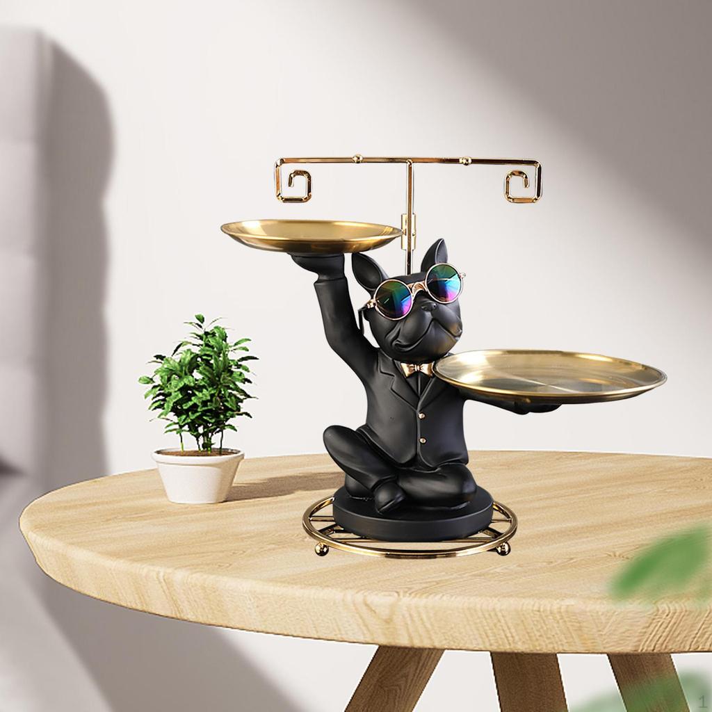 Статуя дворецкого с подносом Коллекция Французская скульптура Фигурка для ресторана