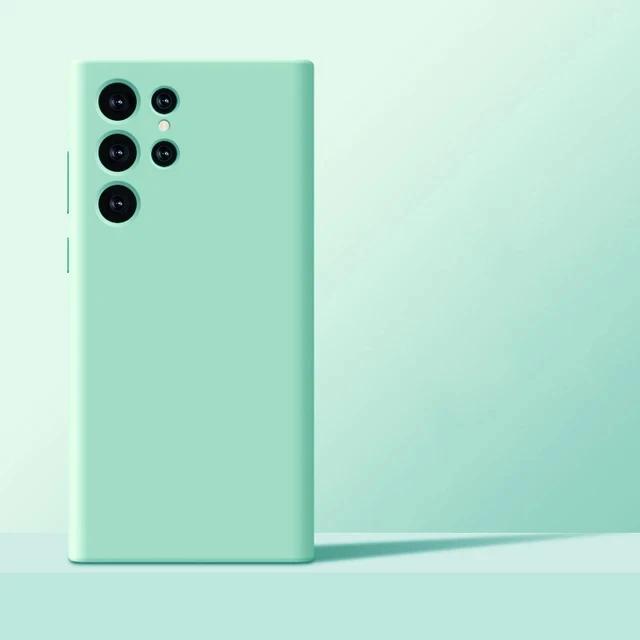 Новые улучшенные жидкие силиконовые чехлы для телефонов Samsung Galaxy S24 S23 S22 S21 S20 Ultra Plus A34 A54 5G Чехол Мягкий противоударный чехол