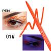 Colorful UV Waterproof Luminous Eyeliner Gel Pen Fluorescent Eyeliner Pen Halloween Christmas Party Stage Face Color Paint Pen