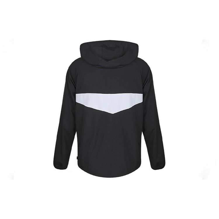 Adidas Оригинальная упаковываемая ветровка с капюшоном Trefoil Dekum, свободная вязаная куртка, мужские куртки черного цвета FH8187