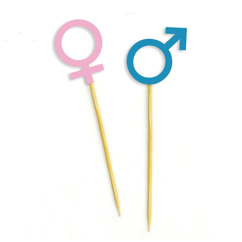 Дарлинг Сувенир| Топперы для кексов с указанием пола ребенка | Мальчик (Марс) или девушка (Венера) Символ| Украшения для детского торта для душа - упаковка