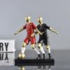 Футболисты фигурка статуя Современный домашний офис настольный орнамент небольшой декор ремесла смола дом декор для стойки регистрации скульптура