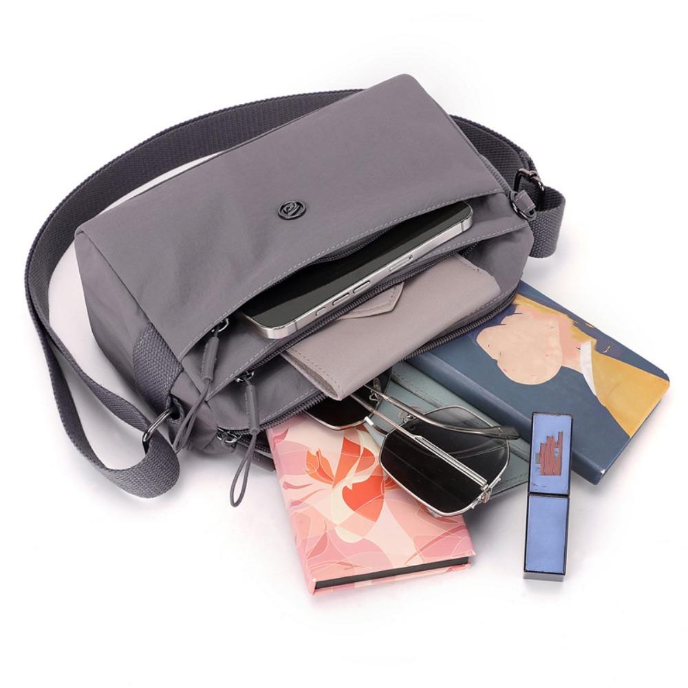 Multi-layer Crossbody Square Bag Large Capacity Single Shoulder Bag Students
