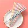Набор палочек для еды из сплава Morandi Colors, 5 пар многоразовых палочек для еды, нескользящие, для дома, отеля, ресторана, посуда, кухонные инструменты