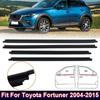 4 шт. уплотнительные полосы для окон и дверей автомобиля, черные водонепроницаемые резиновые уплотнители для стекол, подходят для Toyota Fortuner 2004-2015, автомобильные аксессуары
