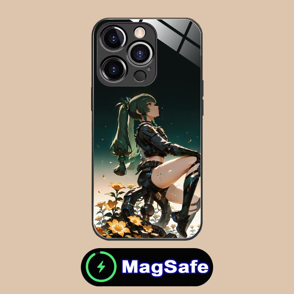 Чехол для телефона Zenless Zone Zero QingYi для iPhone 17 16 15 14 13 12 11 Air Pro Max Plus Mini MagSafe Стеклянная Цветная Крышка Чехол