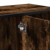 Washbasin Cabinet in Smoked Oak 80 x 33 x 60 cm Wood Based Material