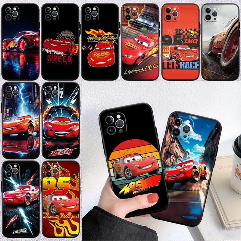 Cars Lightning McQueen New High-End Shell Phone Case for iPhone 16 15 14 13 12 Pro Max Plus Mini
