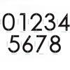 Letters 911 Visibility Signage Address Plaque Garden Door Modern House Numbers 6" Floating House Number Number with Nail Kit