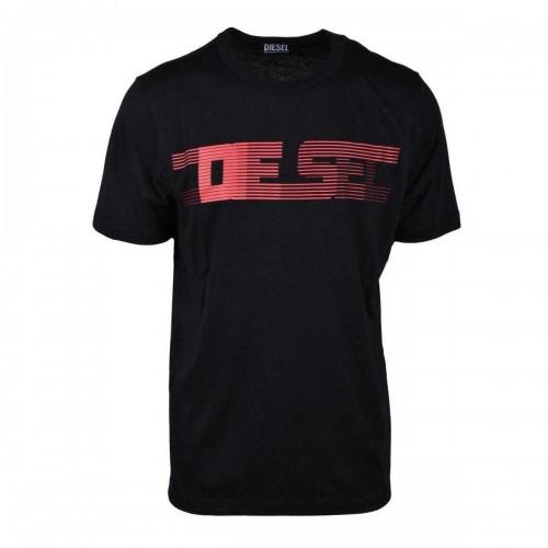 Diesel Unisex Adult Striped Logo T-Shirt