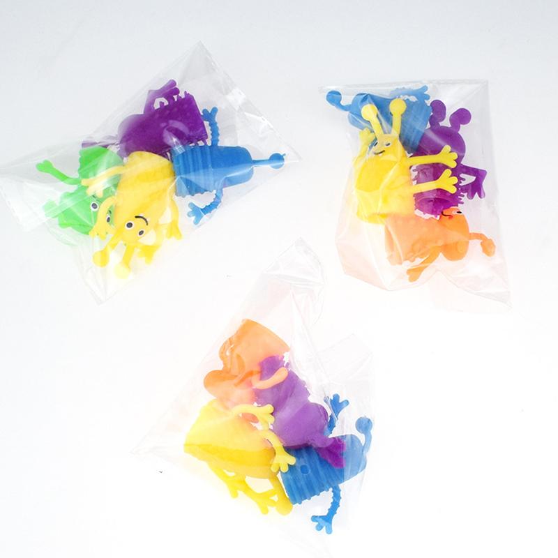 4 PCS Finger Puppets Soft Glue Cartoon Alien Figure Hand Theater Props Toys Educational Stuffer Gift For Kids