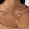 Модная Пальмовая Дьявольская Глаз Капающее Масло Цветная Таро Ожерелье Модное Винтажное Бусины Ожерелье