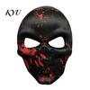 Comfortable Carnival Face Cushion Day of The Dead Skull Masque, Halloween Sugar Full Realistic Masque for Adults Masquerade Party Accessory