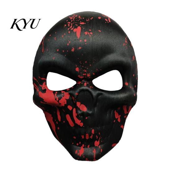 Comfortable Carnival Face Cushion Day of The Dead Skull Masque, Halloween Sugar Full Realistic Masque for Adults Masquerade Party Accessory
