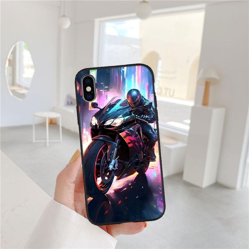 PP44 Motorcycle Racing Soft Shell Phone Case for Redmi Note 10 11 12 Pro Max 10S 10C 10T 11A 11S 12S 12C