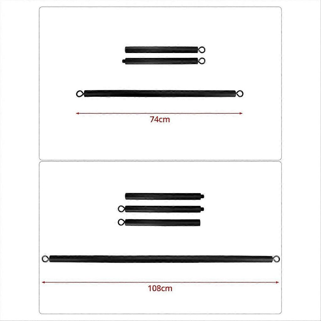 Resistance Band Bar Pilates Bar Home Gym Fitness Workout Bar 108CM