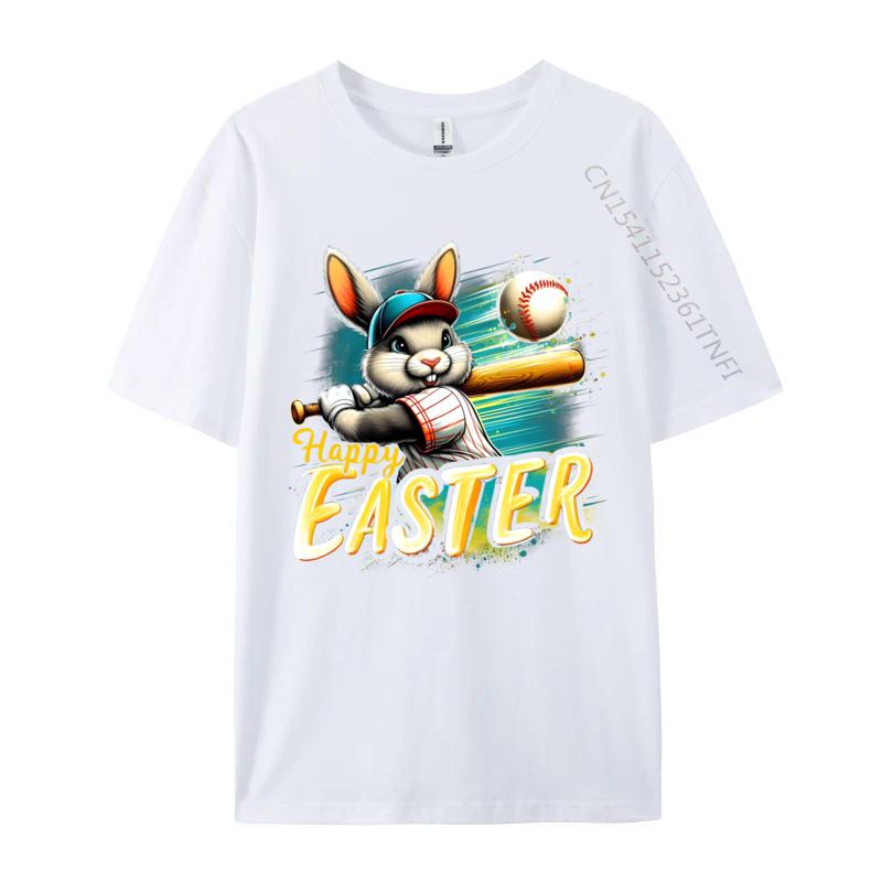 Unisex Tshirts Funny Bunny Baseball Unisex Special Leisure Tops Tees Cotton Fabric T Shirt Printed On Normal T Shirt