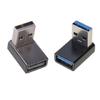 2 шт./упаковка Адаптер USB 3.0 с прямым углом, Plug and Play, с дизайном вверх-вниз, для легкого управления кабелями, удлинитель