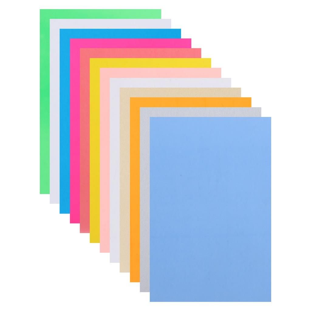 12Pcs Heat Shrink Film Sheets Colorful DIY Keychain HandMade Accessories 14.5x20cm
